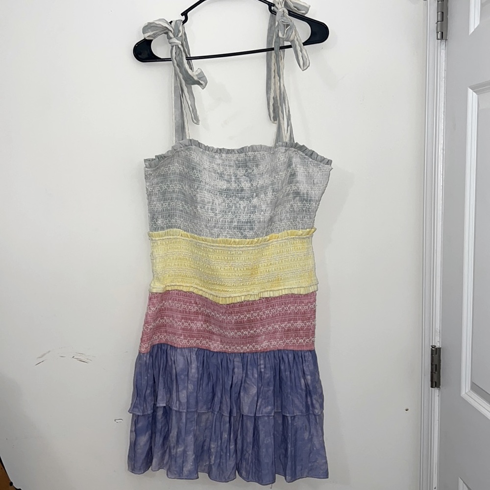 NWT Nordstrom- Free The Roses brand 3 tiered Mini dress